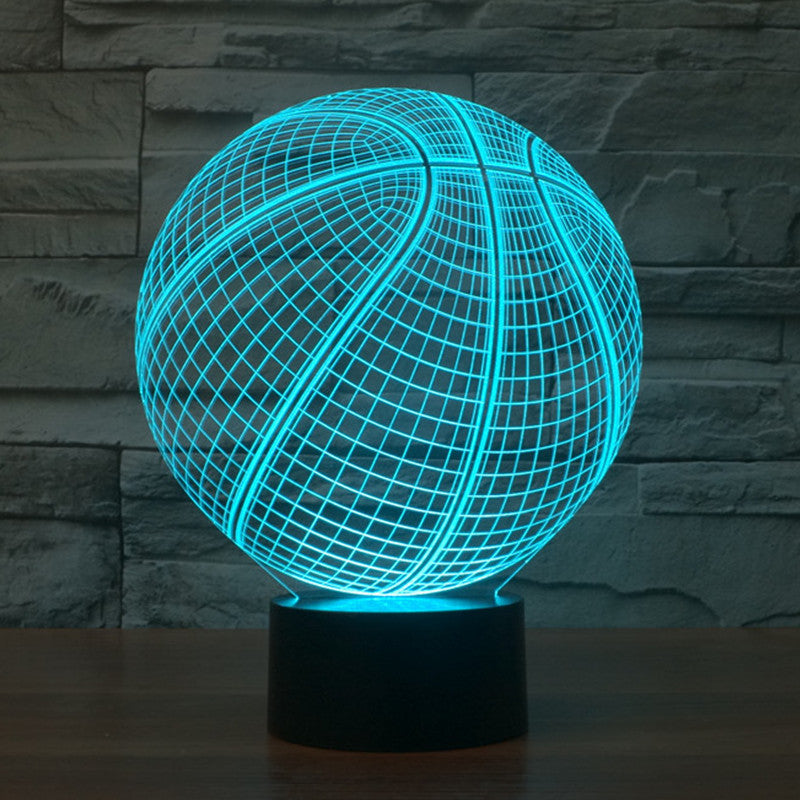 Basketball Creative Illusion Colorful 3D Lights 5-9days