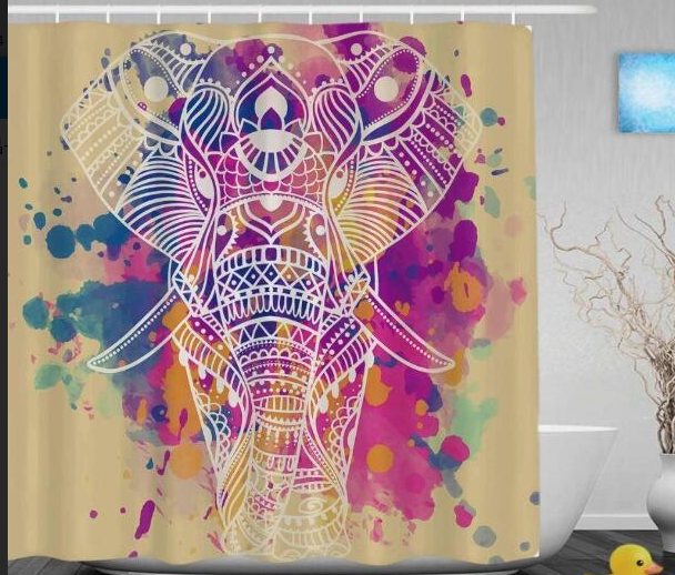 Art Design Shower Curtain, Graffiti Art Hip Hop African Reusable Curtain for Bathroom Decor 4-9days