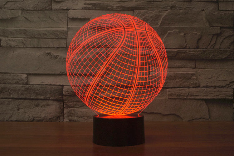 Basketball Creative Illusion Colorful 3D Lights 5-9days