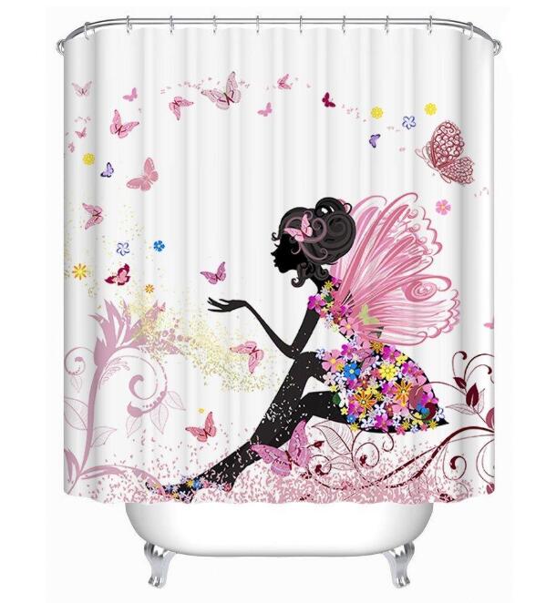Art Design Shower Curtain, Graffiti Art Hip Hop African Reusable Curtain for Bathroom Decor 4-9days