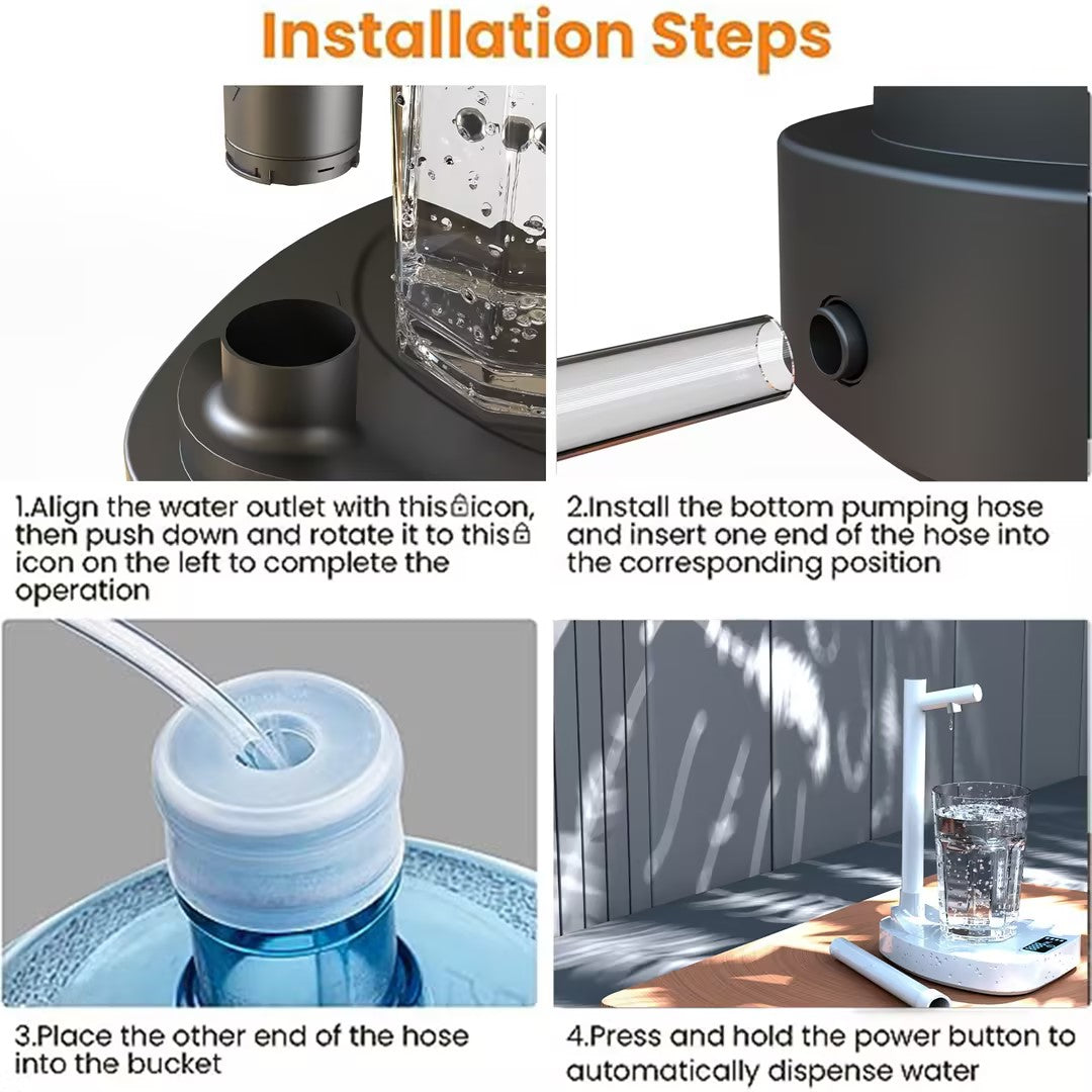 Desktop Rechargeable Water Dispenser With Stand