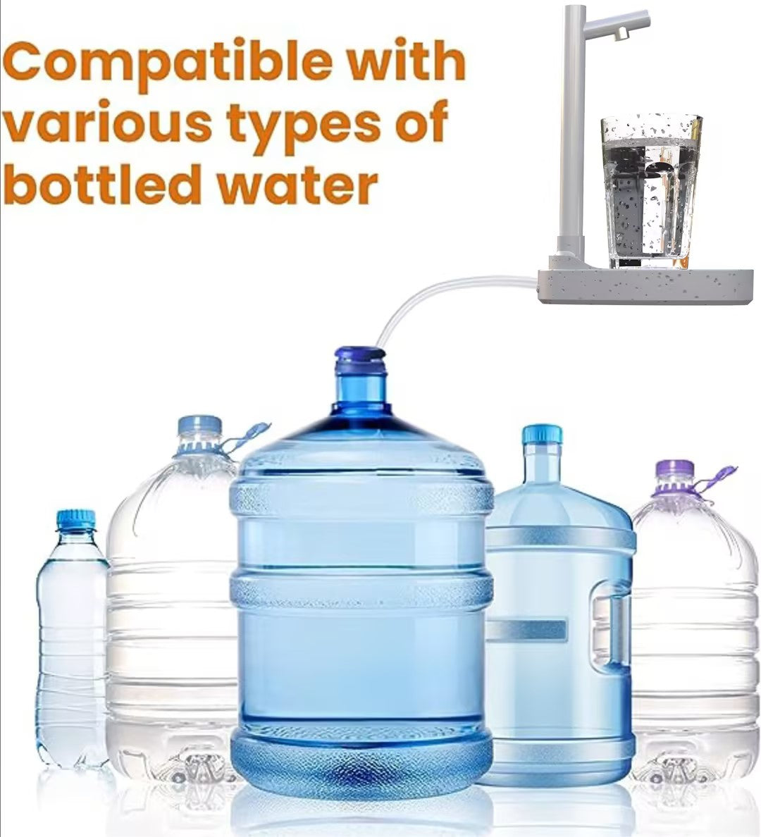 Desktop Rechargeable Water Dispenser With Stand