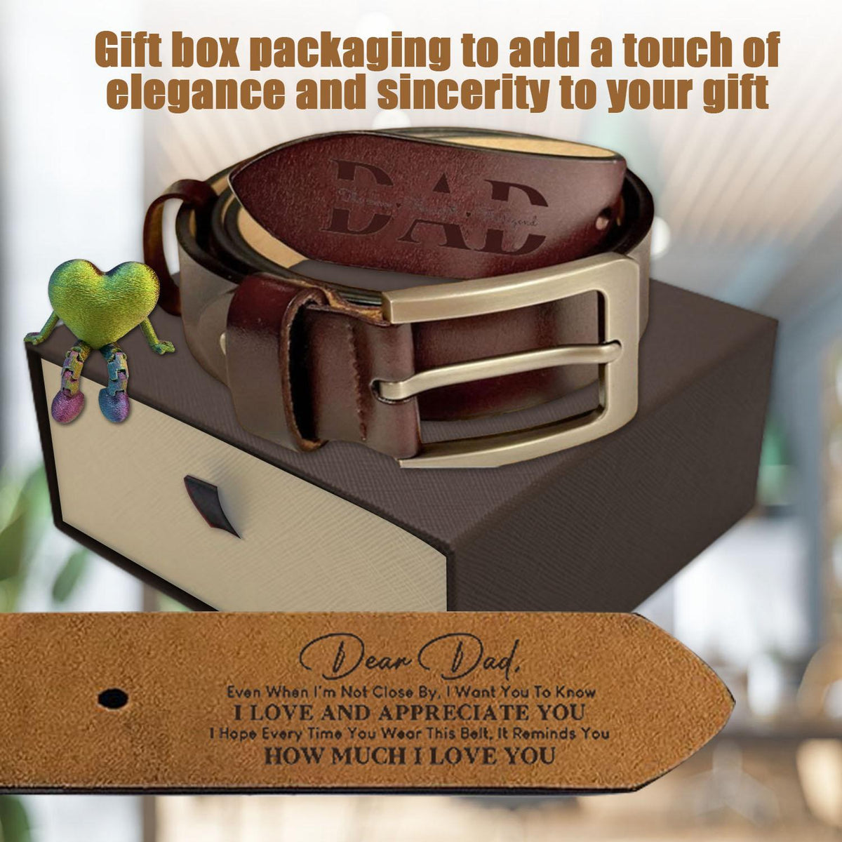 Belt For Dad - Brown - Red 3-5 days
